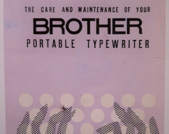 Brother portable typewriter manual.