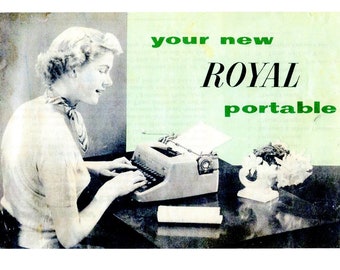 ROYAL typewriter manual.