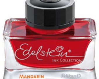 New... Pelikan EDELSTEIN fountain pen ink, Mandarin Red color.