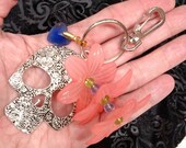 Sugar Skull Purse Swag Key Chain