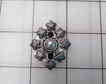 Silver Flower Shield Bindi