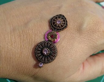 Pink and Bronze Bindi