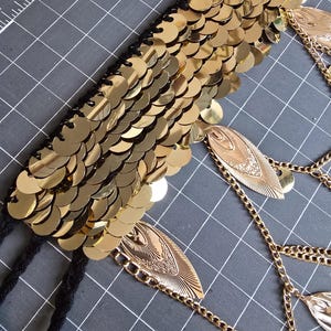 Belly Dance Coin Belt Fringe - Etsy display picture 3