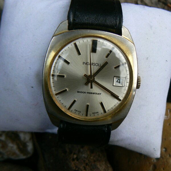 Vintage MEN INGERSOLL mechanical swiss made wristwatch
