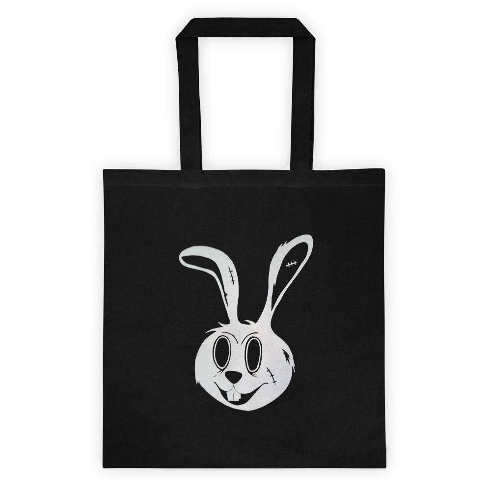 Bunny tote Bag Bunny Hand Bag Bunny graphic art printed tote Etsy