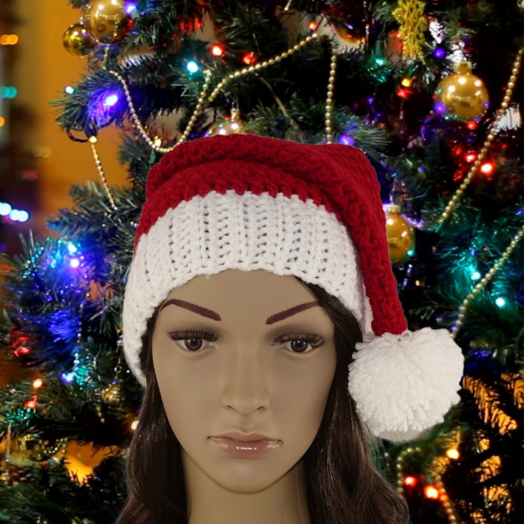 38 Santa Hat Crochet Patterns for Festive Photos, Costumes, and Cozy Holiday Makes 19 Crochet Santa Hat