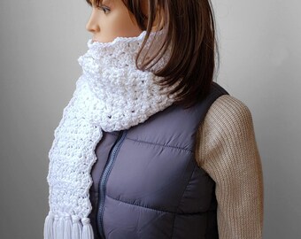 Peaceful Moment Scarf Crochet Pattern, One Skein Scarf Pattern, Lightweight Crochet Scarf, Easy Scarf Pattern, PDF Download