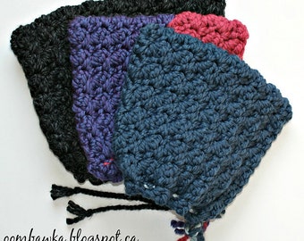 CROCHET PATTERN: Let it Snow! Winter Pixie Bonnet