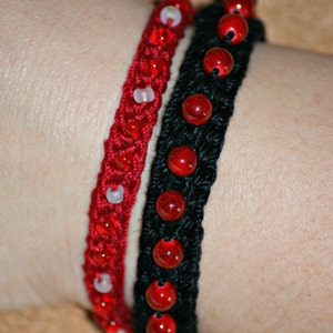 CROCHET PATTERN: Simplicity - Crochet Beaded Bracelet PATTERN