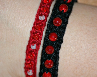 CROCHET PATTERN: Simplicity - Crochet Beaded Bracelet PATTERN