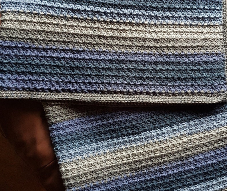 Grandma's Textured Lap Blanket Crochet Pattern PDF image 3