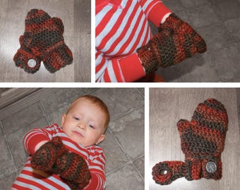 Easy Mittens Pattern - Toddler Size - Bulky Yarn - PDF Pattern Only