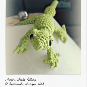 CROCHET PATTERN: MERLIN The Gecko Amigurumi