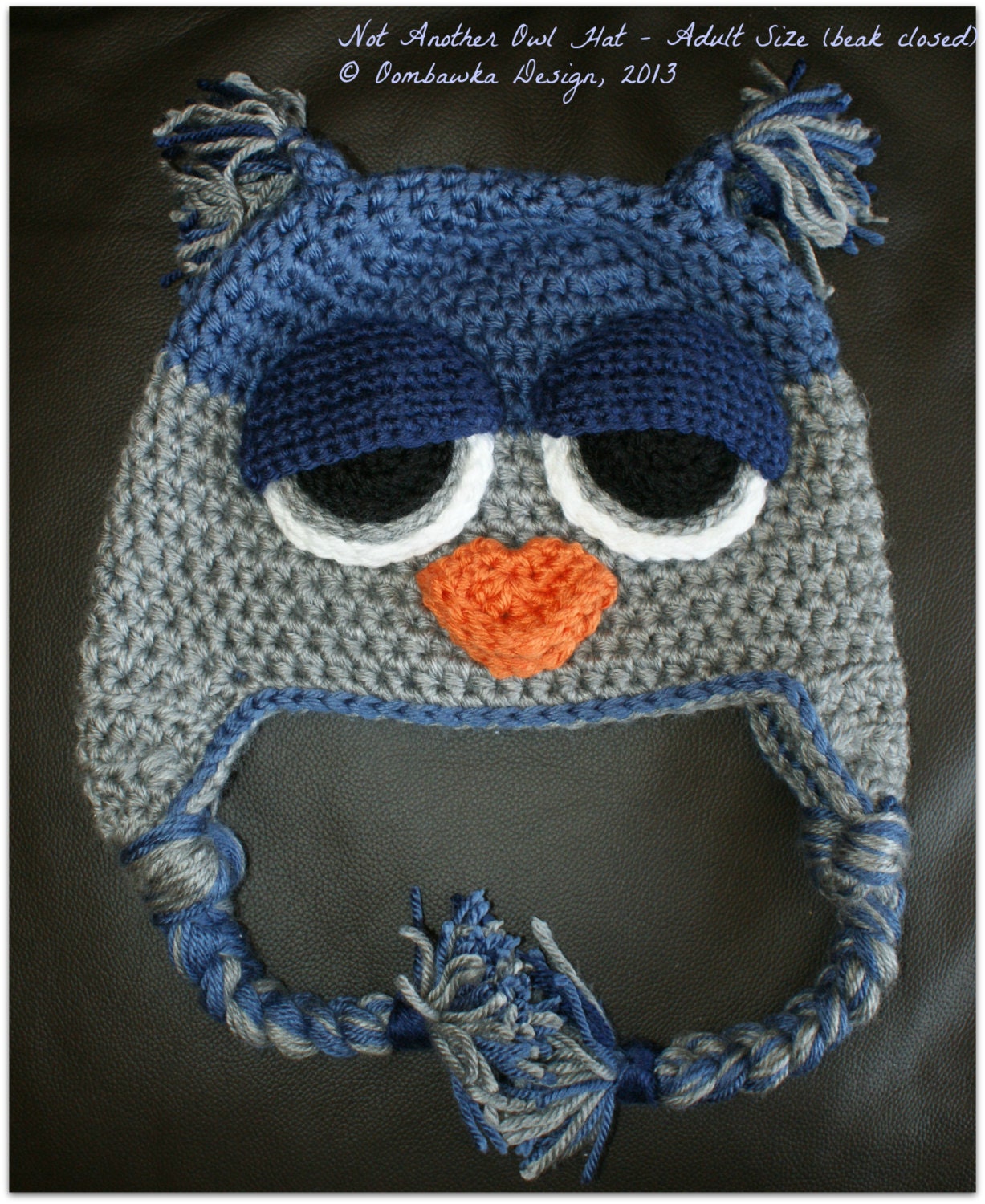 Owl Hat Crochet Pattern. child 