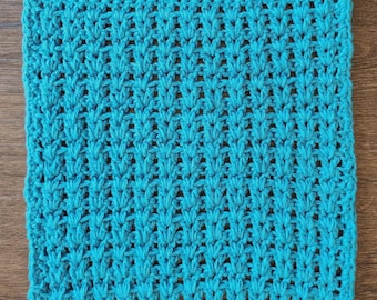 Crochet Beginner V-stitch Washcloth Pattern PDF