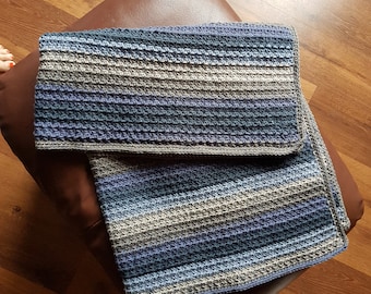 Grandma's Textured Lap Blanket Crochet Pattern PDF