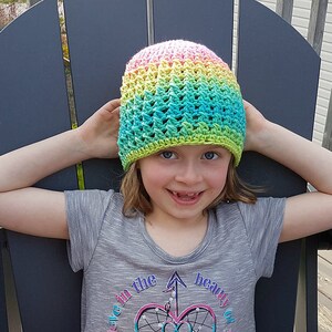 Easy Crochet Beanie Pattern, Double Crossed Hat, Medium Weight Yarn Hat Design - Pattern PDF
