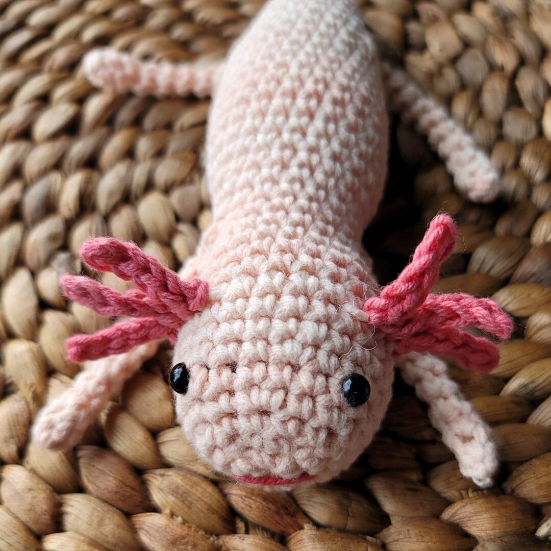 Easy Crochet Axolotl Amigurumi, Cute Animal Plush Toy, DK Yarn ...
