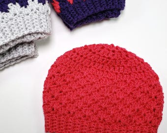 Crochet Anahata Hat Pattern PDF - Easy DK Yarn Beanie Toque Pattern