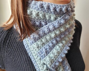 Boba Bubble Tea Scarf Pattern PDF - Easy Bulky Yarn