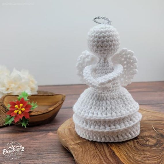 38 Crochet Patterns Inspired by Angels: Heavenly, Whimsical, and Giftable Crochet Ideas 3 Eden Angel Crochet Pattern Easy Aran Yarn Pattern Only