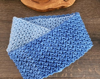 Easy Crochet Baby Bean Stitch Scarf Pattern, Cozy Aran Yarn Scarf Pattern PDF