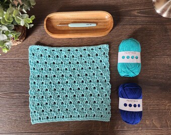Modern Aran Yarn Dishcloth Pattern PDF