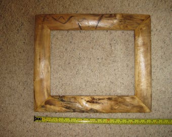 Handcrafted Aspen Log 11 X 14 Picture Frame