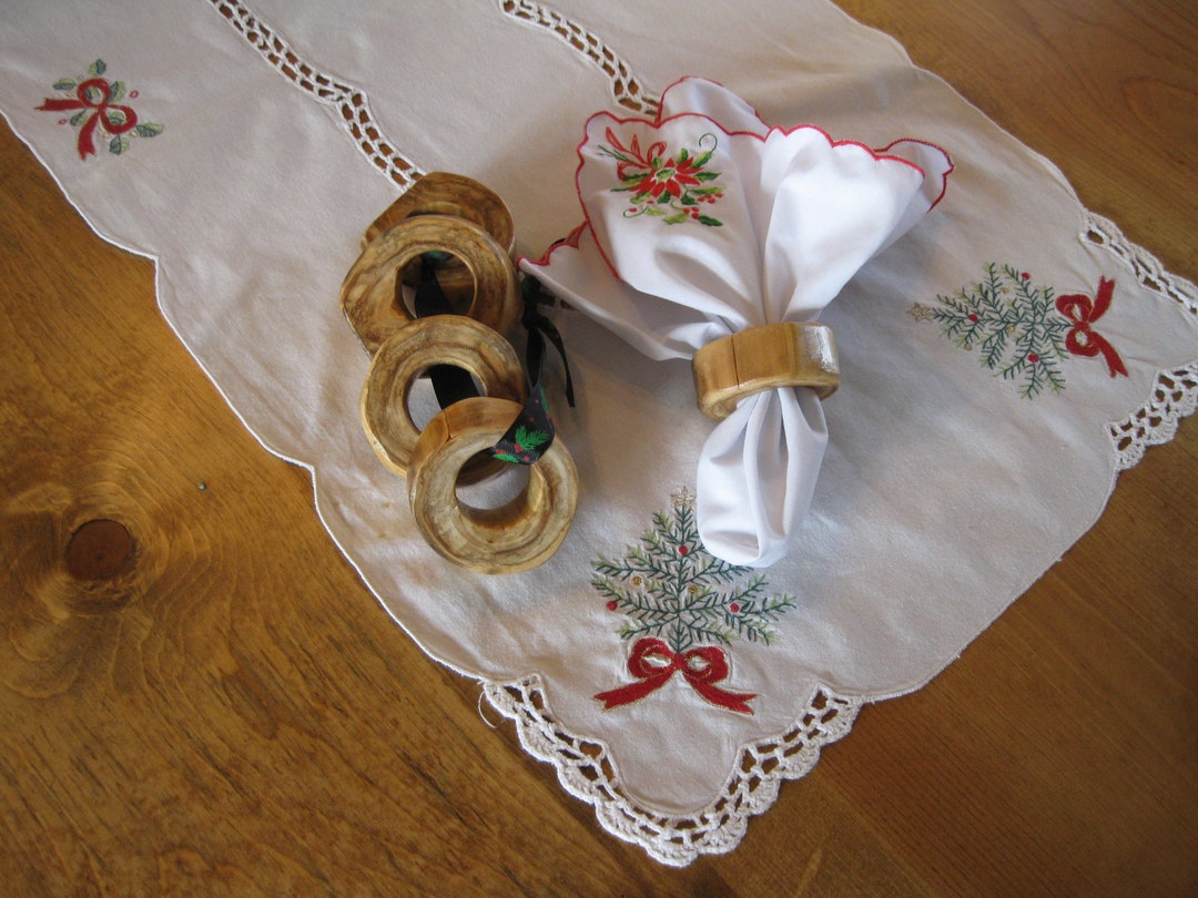 Set of 4 Aspen Log Napkin Rings - Etsy