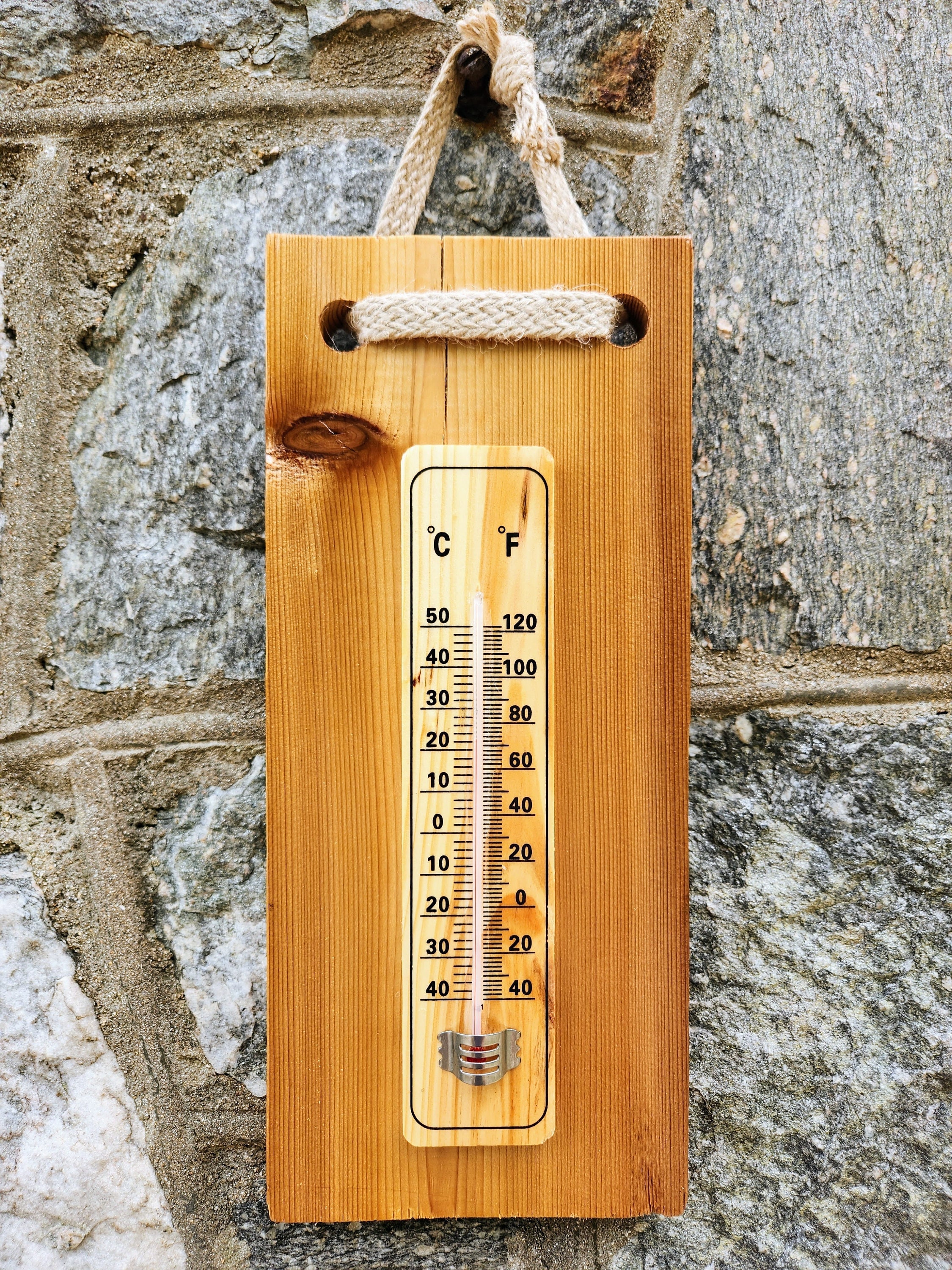 Wall Thermometer Wood For Room Temperature Meter