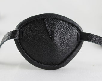 Extra Convex - Classic Leather Eye Patch - Black - Etsy