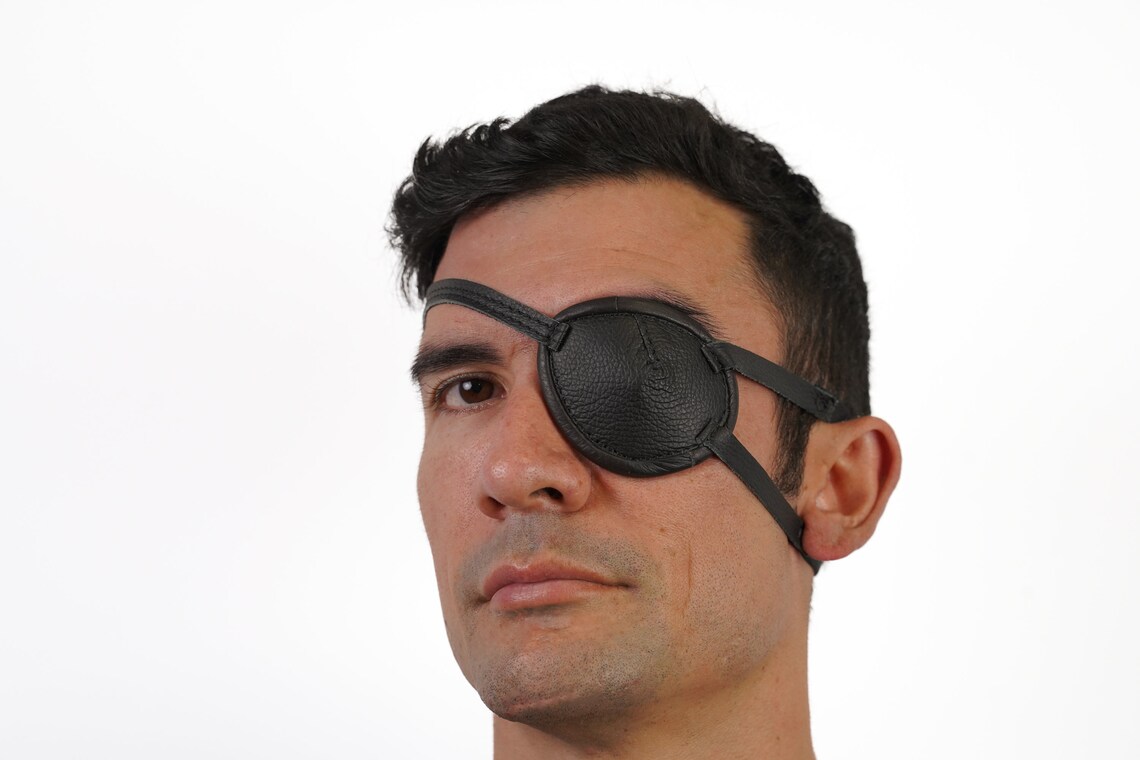 Eyepatch Multi-strap- Three Strap Leather Eye Patch With Buckle - Etsy