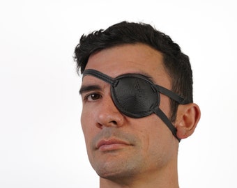 Eyepatch Multi-Strap- Three strap leather eye patch with Buckle