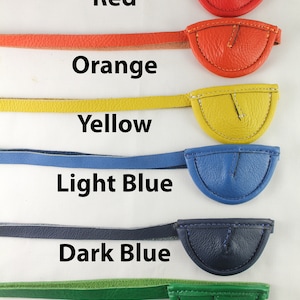 Leather eye patch - Slim, concave. Multi color