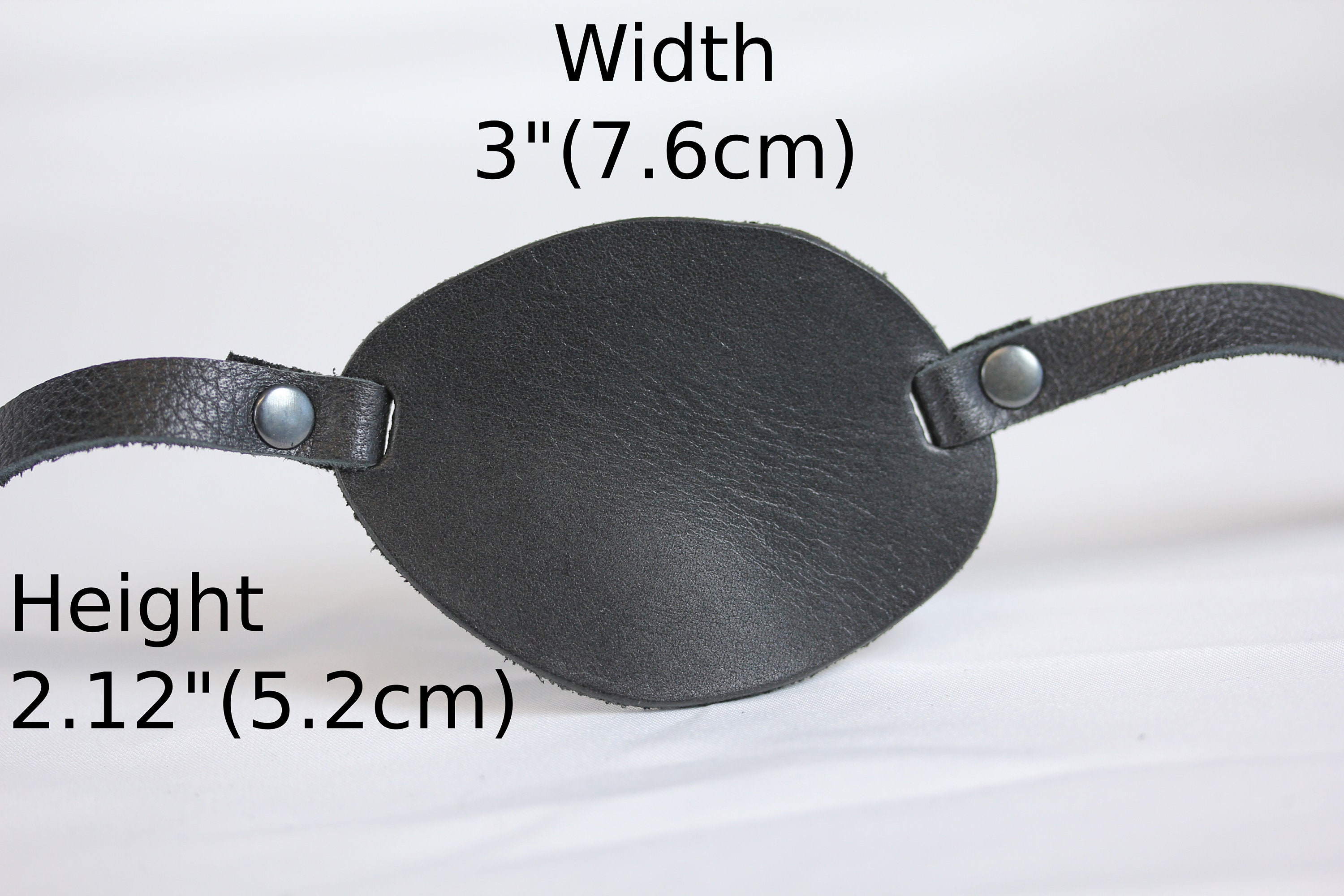 Minimal Flat Eyepatch - Leather Eye Patch - Etsy