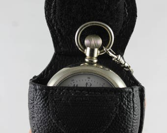 Pocket Watch Case Genuine Leather Pouch