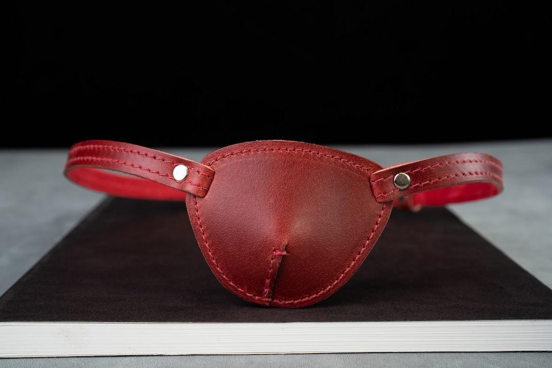Contoured Leather Eyepatch W/ Buckle. Real Leather Eye Patch - Etsy