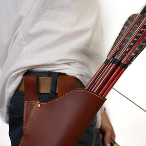 Leather Hip Quiver for Archery