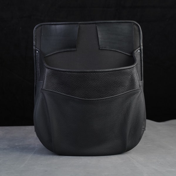 Parlor Pouch PLUS - Black Leather Hip Pouch for Magicians and Performers