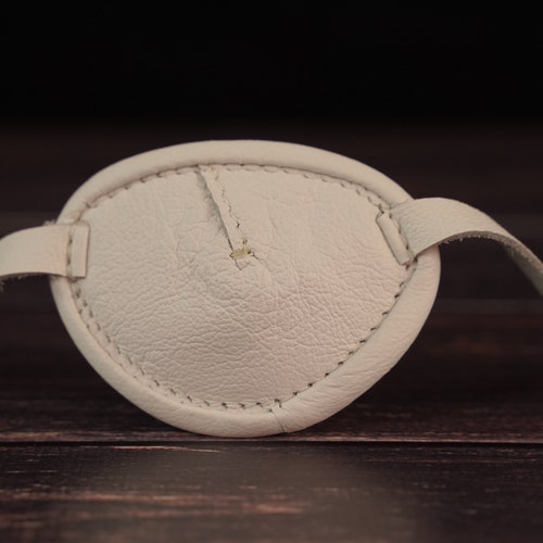 Leather Eye Patch Distressed Leather Target With Adjustable Etsy