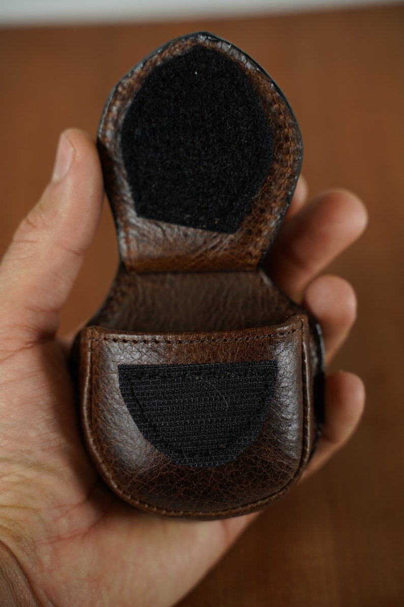 Leather Pocket Watch Case With Eyelet Option Etsy