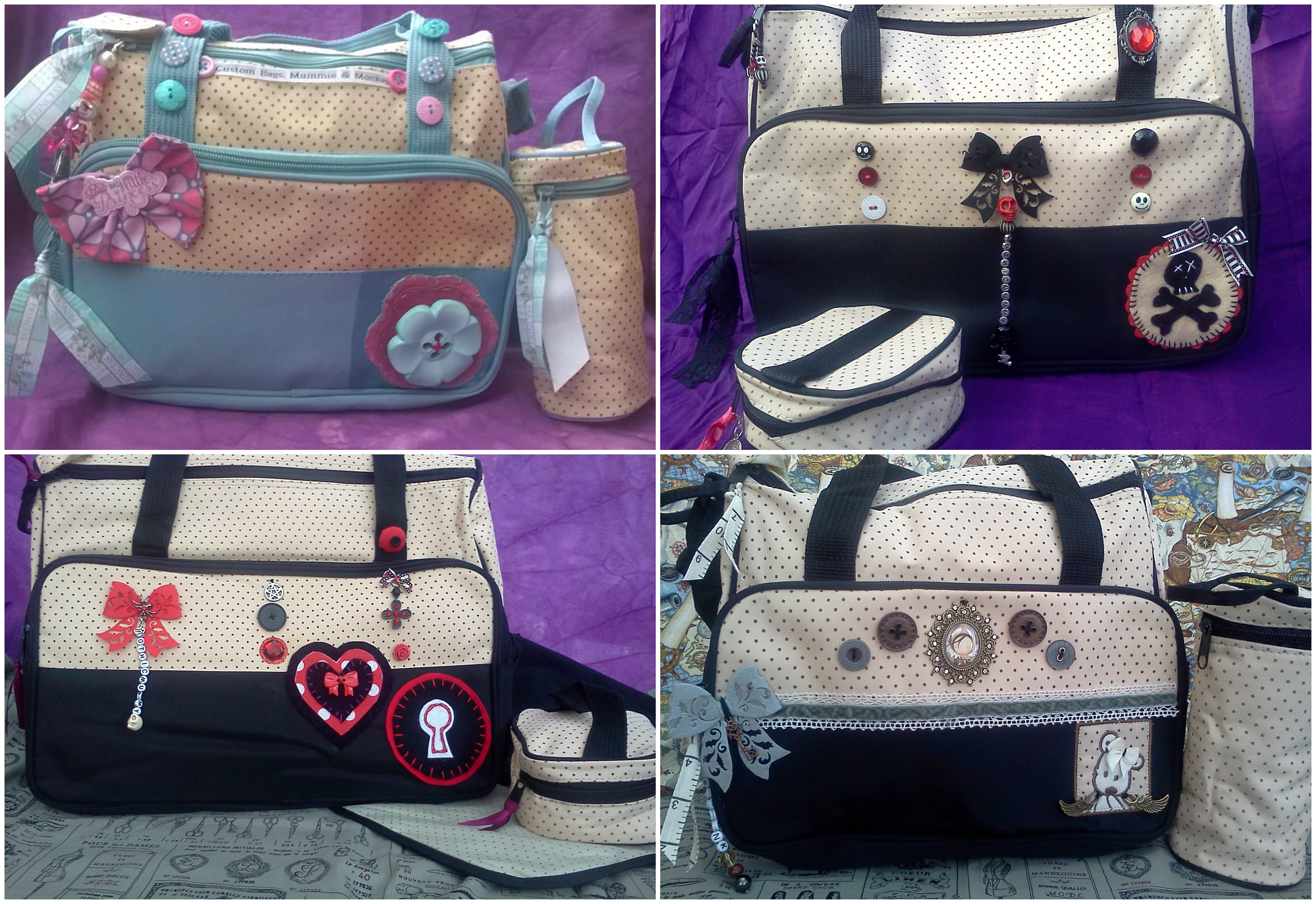 rockabilly diaper bag