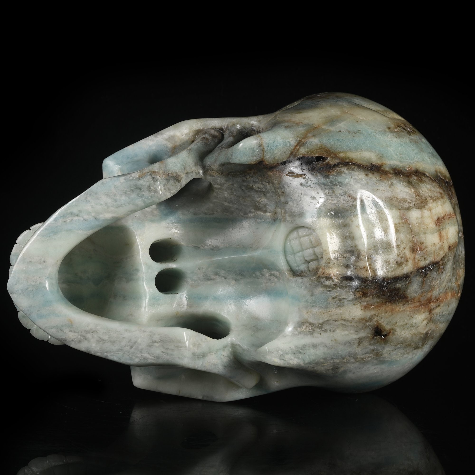 実物大！7.09インチ、3810g、最高級のリアルな天然アマゾナイト製