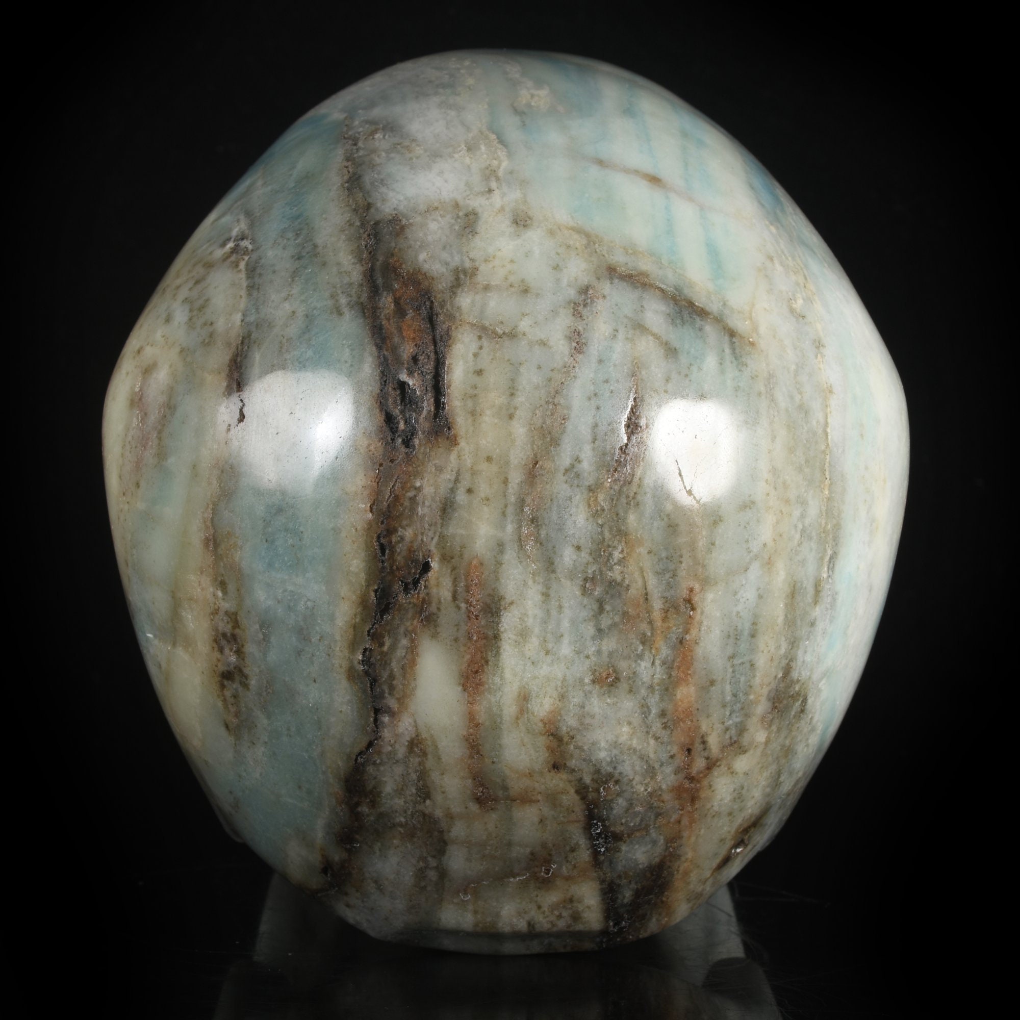 実物大！7.09インチ、3810g、最高級のリアルな天然アマゾナイト製