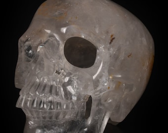 アマゾナイト　スカル 大型アマゾナイトクリスタルスカル彫刻：手彫りの置物（5.91