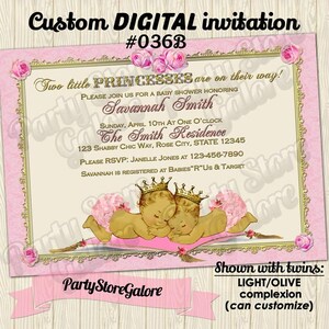 baby shower invitations girl princess