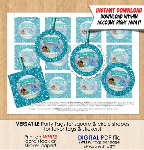 mermaid baby shower party favors