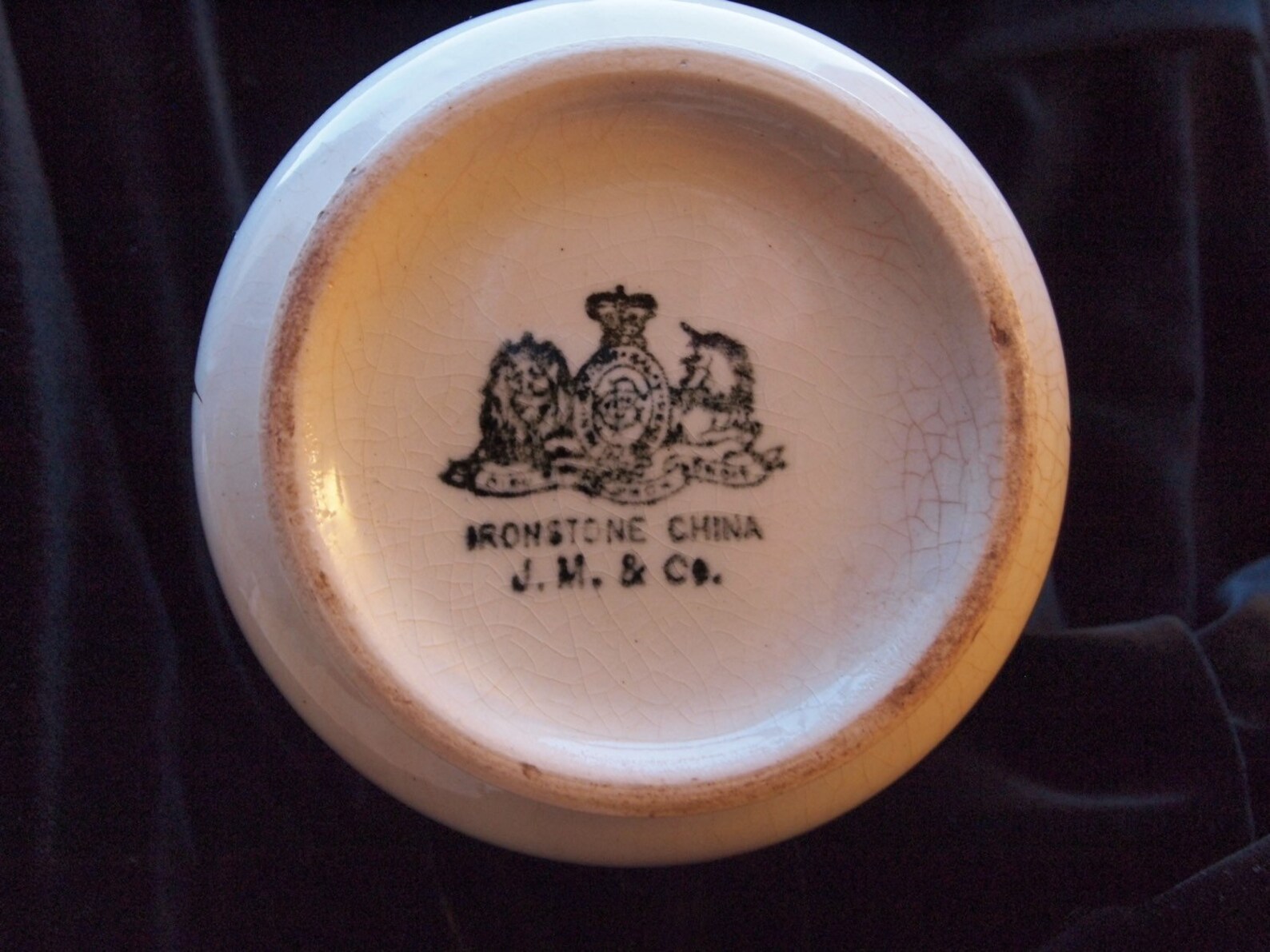 Ironstone China Bowl J M & Co. Circa 1890 Etsy