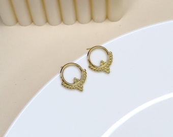 Boucles d'oreilles cercle bohème