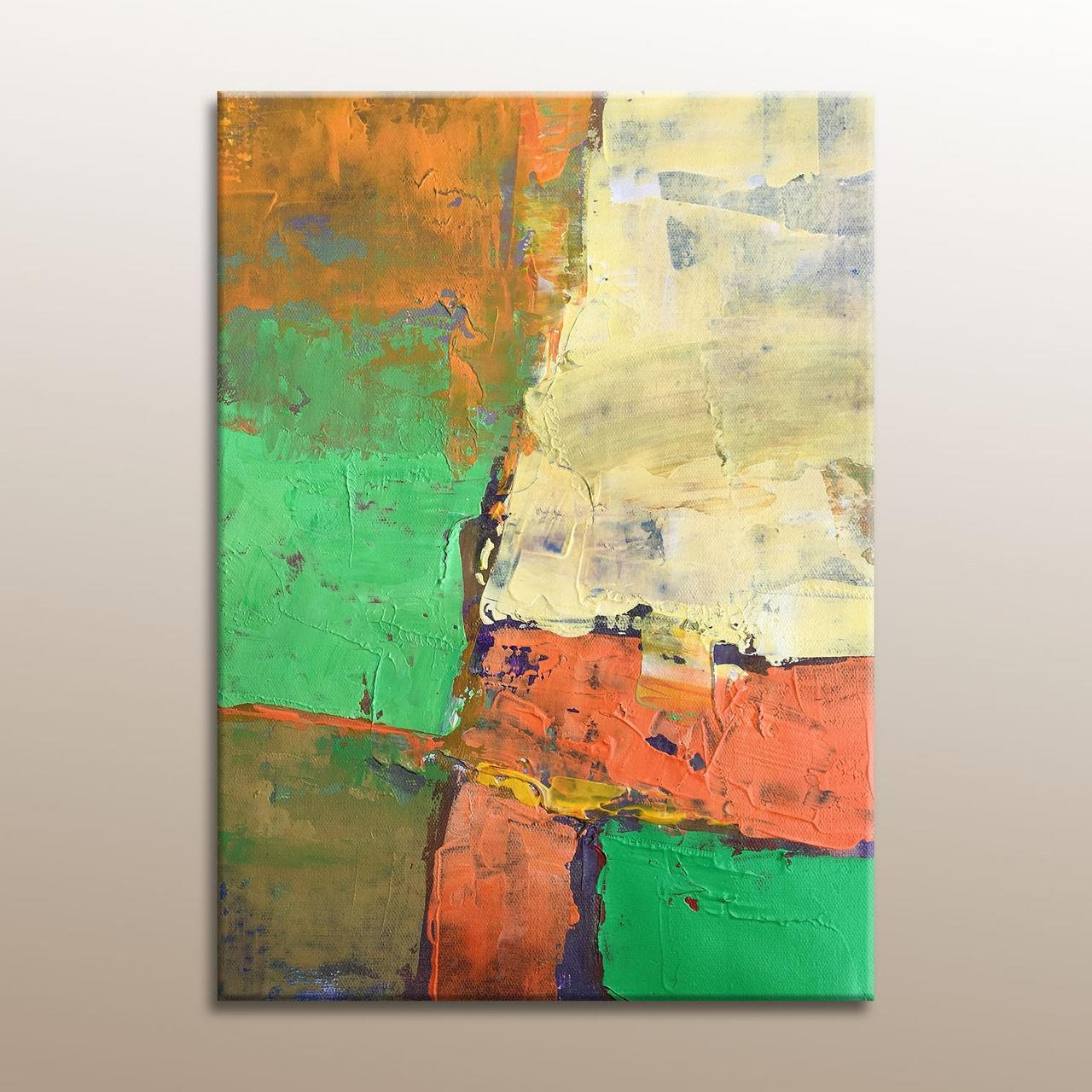 Abstract Painting Original Artwork Kitchen Wall Decor Etsy